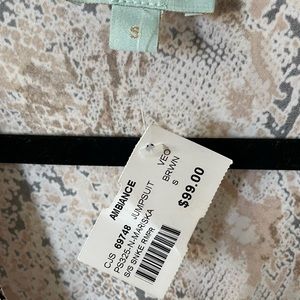 Veronica M snake skin romper